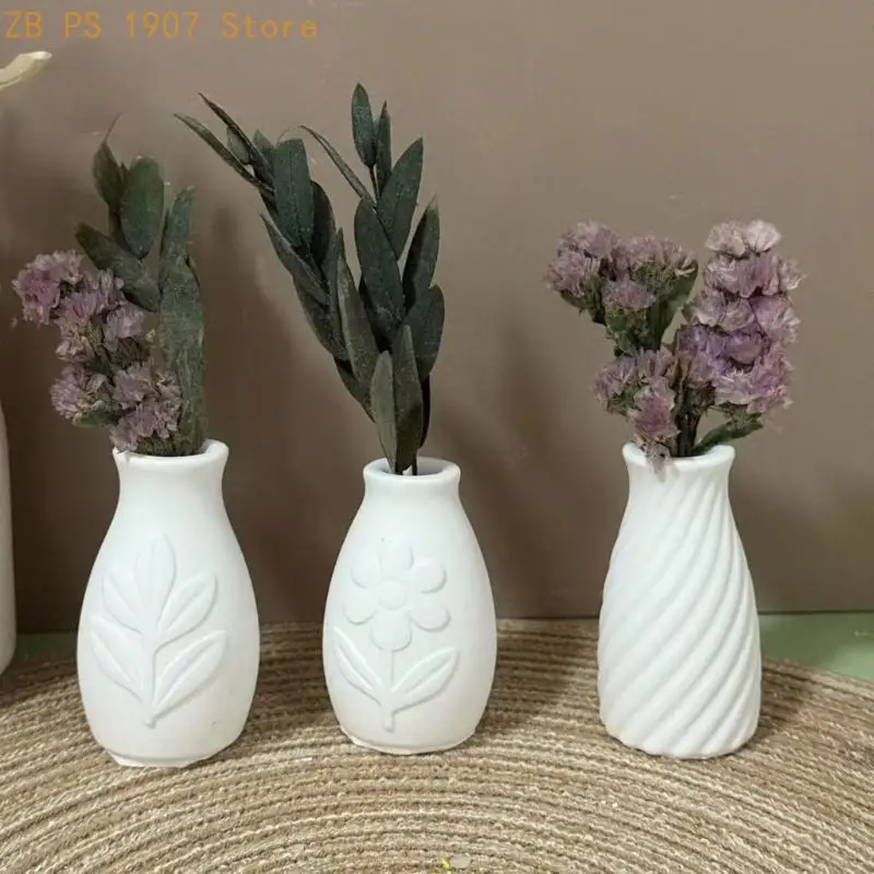 Silicone Mold For DIY Miniature Vase Crafting High Precised Reusable Arrangement Flowerpot Making Tool 55KA