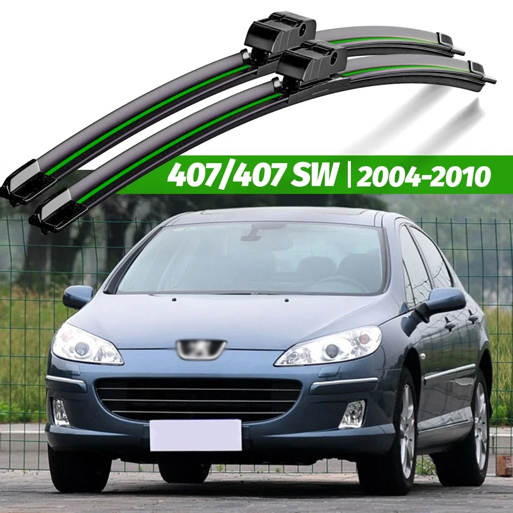 

Wiper LHD Front Wiper Blades For Peugeot 407 407 SW 2004 - 2010 Windshield Windscreen Window Car Rain Brushes 28"+28"