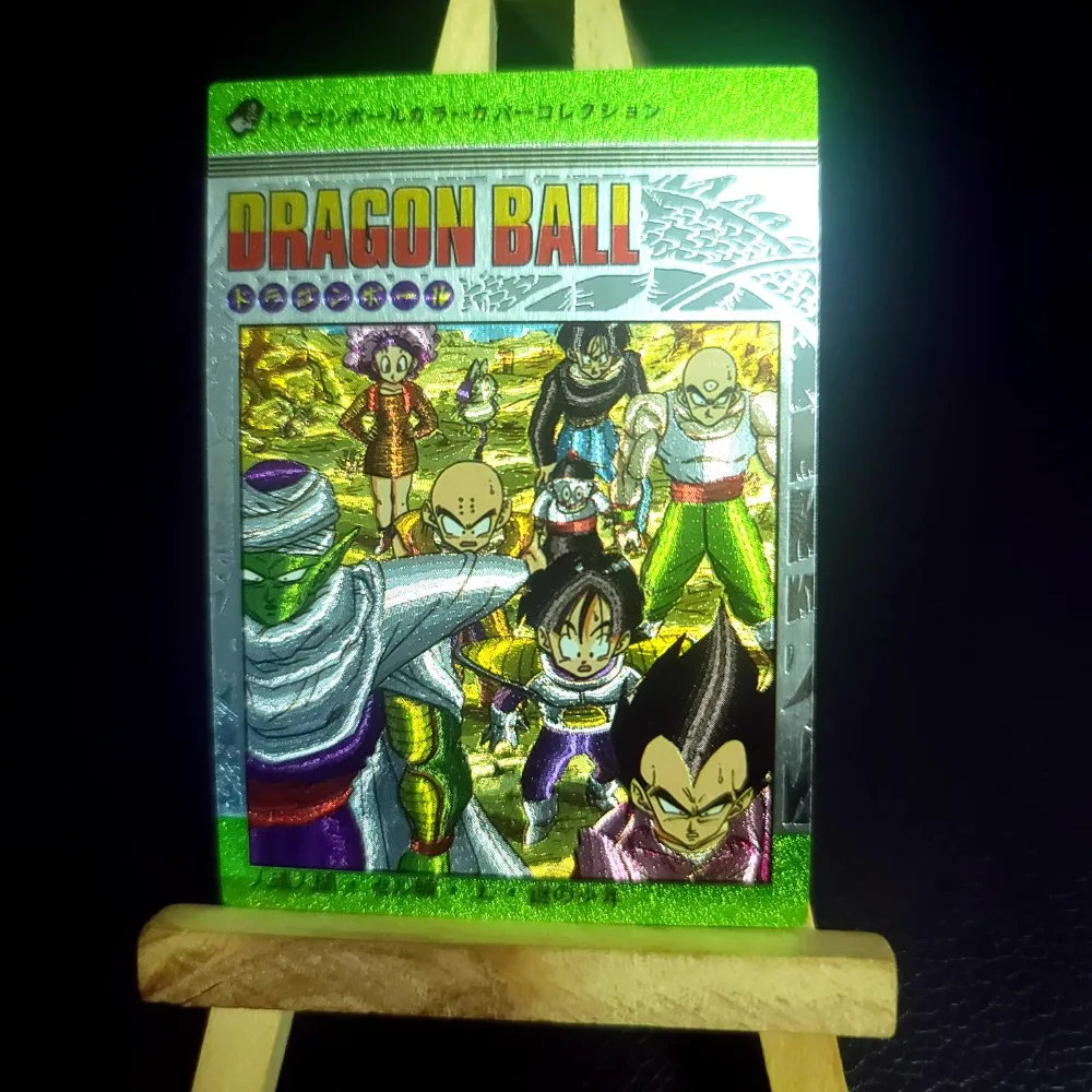 12PCS/set Dragon Ball Android Chapter Son Goku Cell Self Made Coarse Flash Cards Anime Classics Game Collection Cards Toy Gift