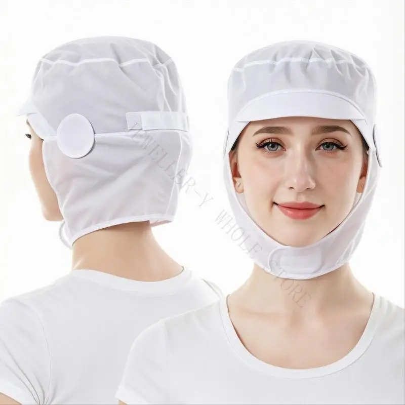 R7UF Full Head Work Hair Cover Adjustable Head Covering Cap for Long Work Shifts
