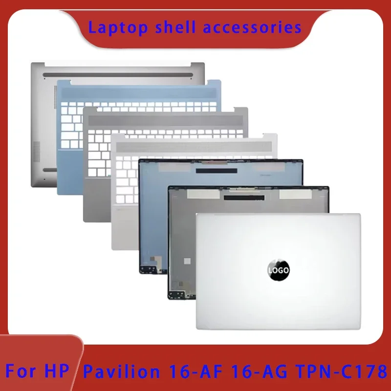 

Brand new for HP 16 Pavilion 16-AF 16-AG 16T-AF TPN-C178 laptop LCD back cover palm rest bottom cover ABCD shell silver gray