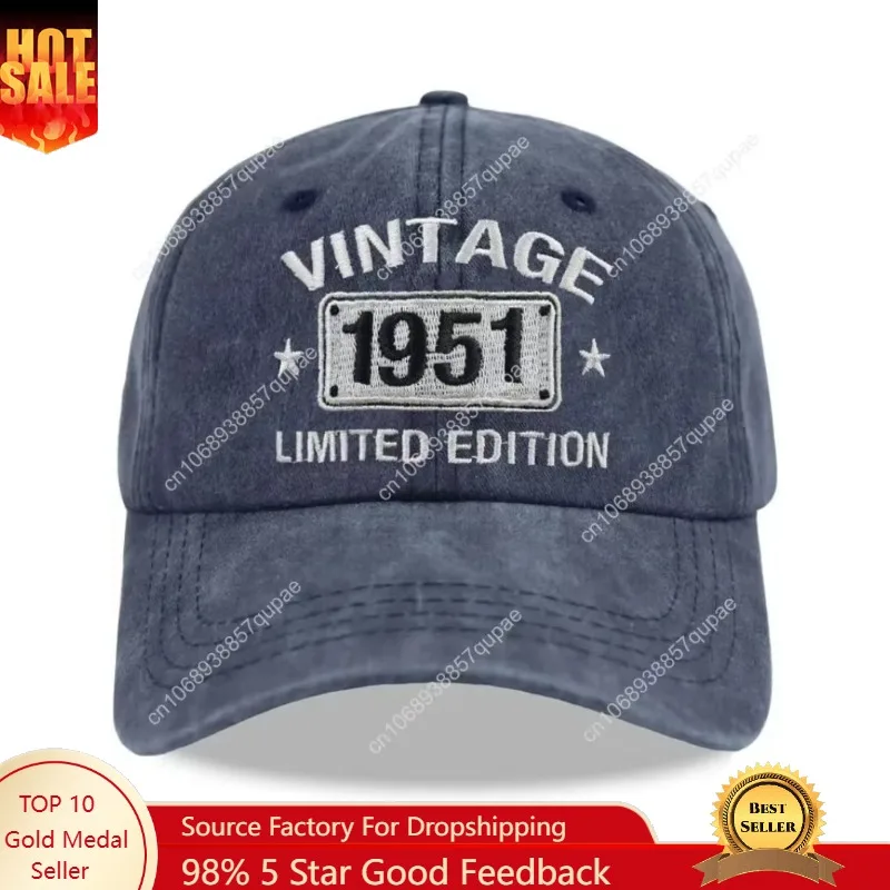 

Vintage hat 1954 1953 1952 1951 1950 1949 1948 1947 1946 1945 Limited Edition Embroidered Baseball Cap Men Woman Outdoor