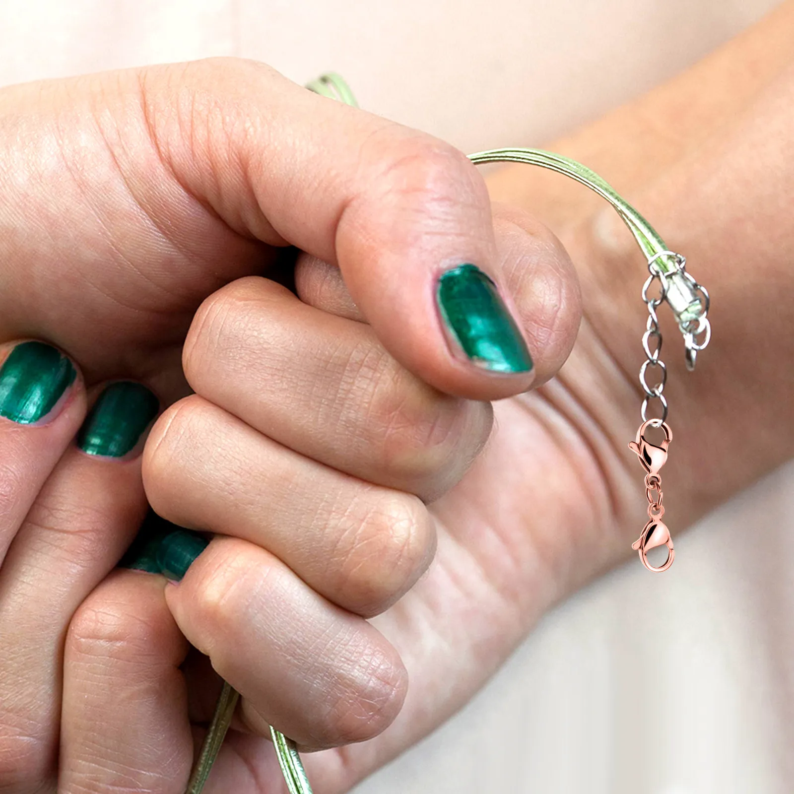 

12Pcs Double Lobster Clasps Metal Jewelry Clasps Connector 0.98x0.28x0.08in Shiny Polished Sturdy for Necklace Clasp Extender