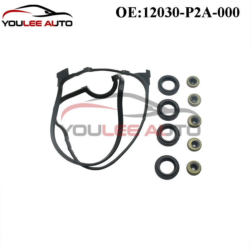 

New 12030-P2A-000 12030P2A000 Valve Cover Gasket Set For 1996-2000 Honda Civic Del So Acura EL 1.6L L4 Auto Parts