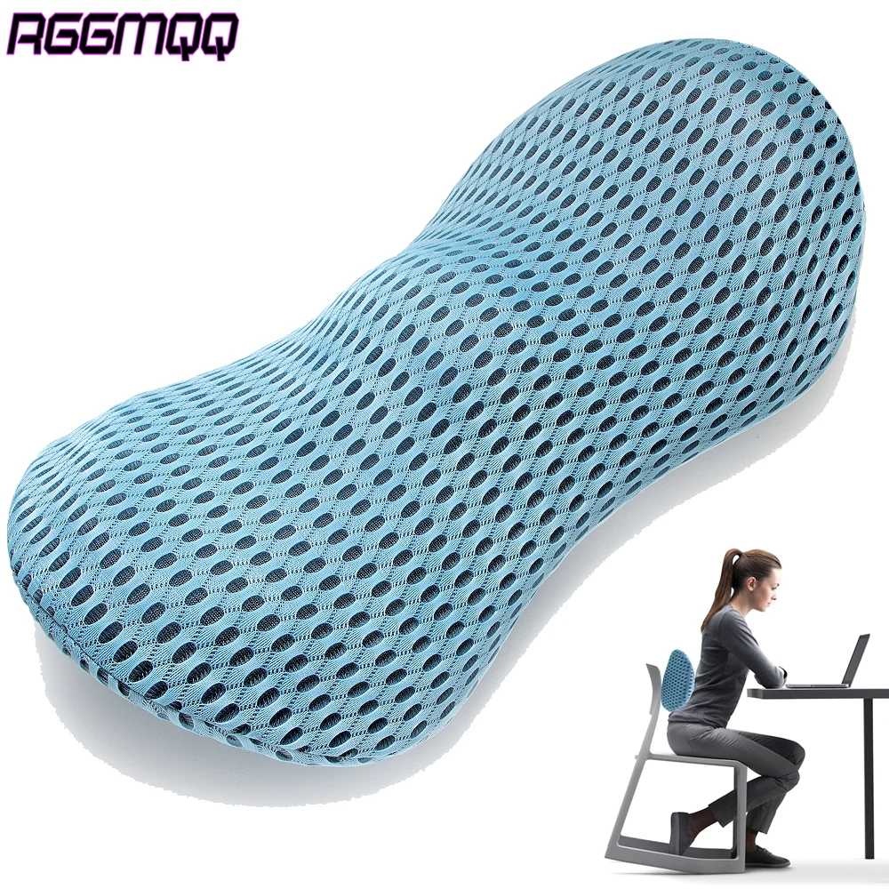 1 Stück Komfort-Lendenkissen – Rückenkissen aus Memory-Schaum – zur Linderung von Rückenschmerzen – ergonomisches Lendenkissen für Bürostuhl, Bett