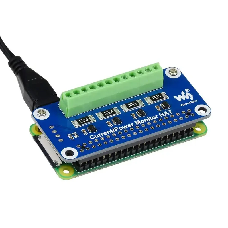 4 Channels Power Monitor HAT Raspberry Pi Current Voltage And Power (Power Consumption) Monitor Built-In ADC I2C Interface