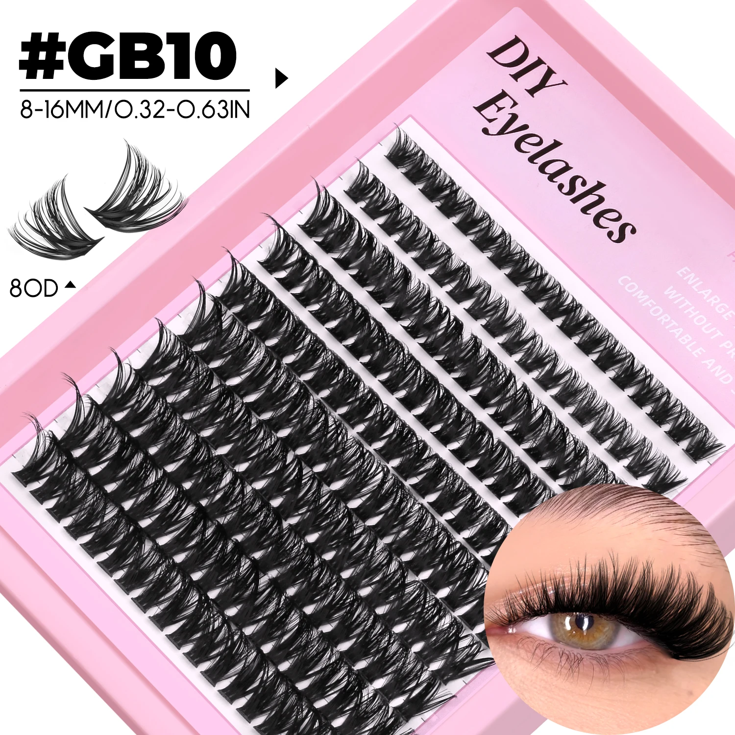 DIY Cluster Lashes Mixed Tray Natural Volume