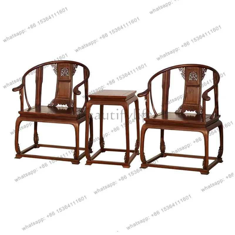 FG40Full solid wood palace chair New Chinese back lounge chair