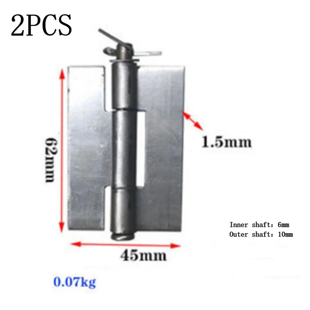 Сварная петля, петля для стыковой сварки, домашняя одежда, мебель, 2 шт., плоская стальная петля из тяжелого металла, серебра, практичная сварная петля