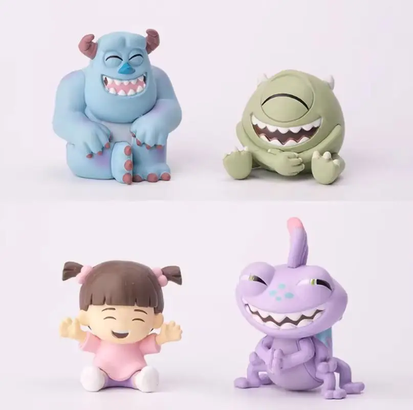Anime Figure Monster Power Company Haha Laugh Blind Box Cute Action Figure Twisted Egg Hair Big Eyes Trendy Toys Surprise Gift view 2
