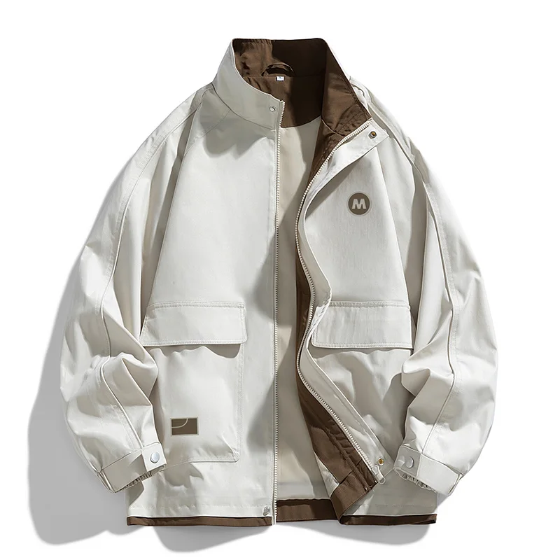 Autumn and Spring New Fashion Trend American Vintage Multi-pocket Workwear Jacket Men's Casual Loose Sports Plus Size Coat M-8XL