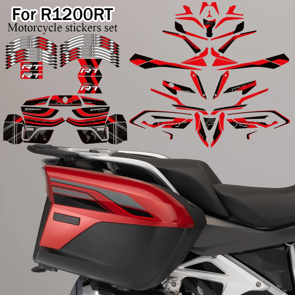 For BMW R1200RT R 1200 RT Motorcycle Fairing Fender Trunk Luggage Cases Protector Tank Pad Grips Kit Knee Wheels Stickers Decals