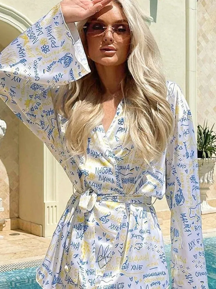 2 Pieces Set Sexy Spirng Summer Autumn Fashion Women Set Female Tops Long Sleeve Tops And Shorts Suit Matching Outfit