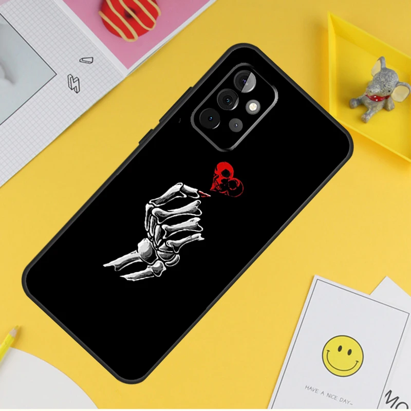 Aesthetics Skeleton Cover For Samsung Galaxy A34 A35 A14 A15 A25 A53 A33 A13 A52 A32 A12 A51 A71 A54 A55 Case