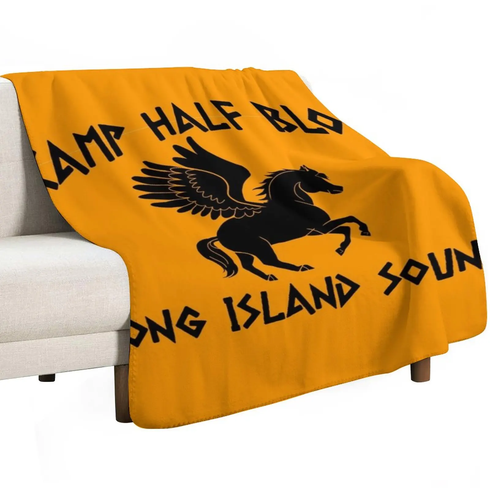 Percy Jackson - Camp Half Blood Logo Throw Blanket Decorative Beds Bed Fashionable Cute Plaid Flannel Fabric Sofa Throw Blankets