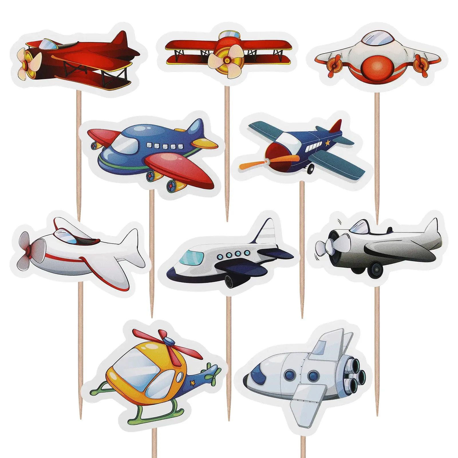 

10 Pcs Dessert Decors Party Decorations Supplies Cupcake Toppers Eco Friendly Cake Cake Topper Picks