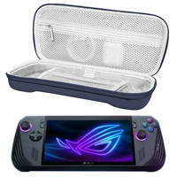 Shockproof Portable Storage Bag for Rog Ally X Gaming Console with Anti Scratch PU Leather Hard Exterior