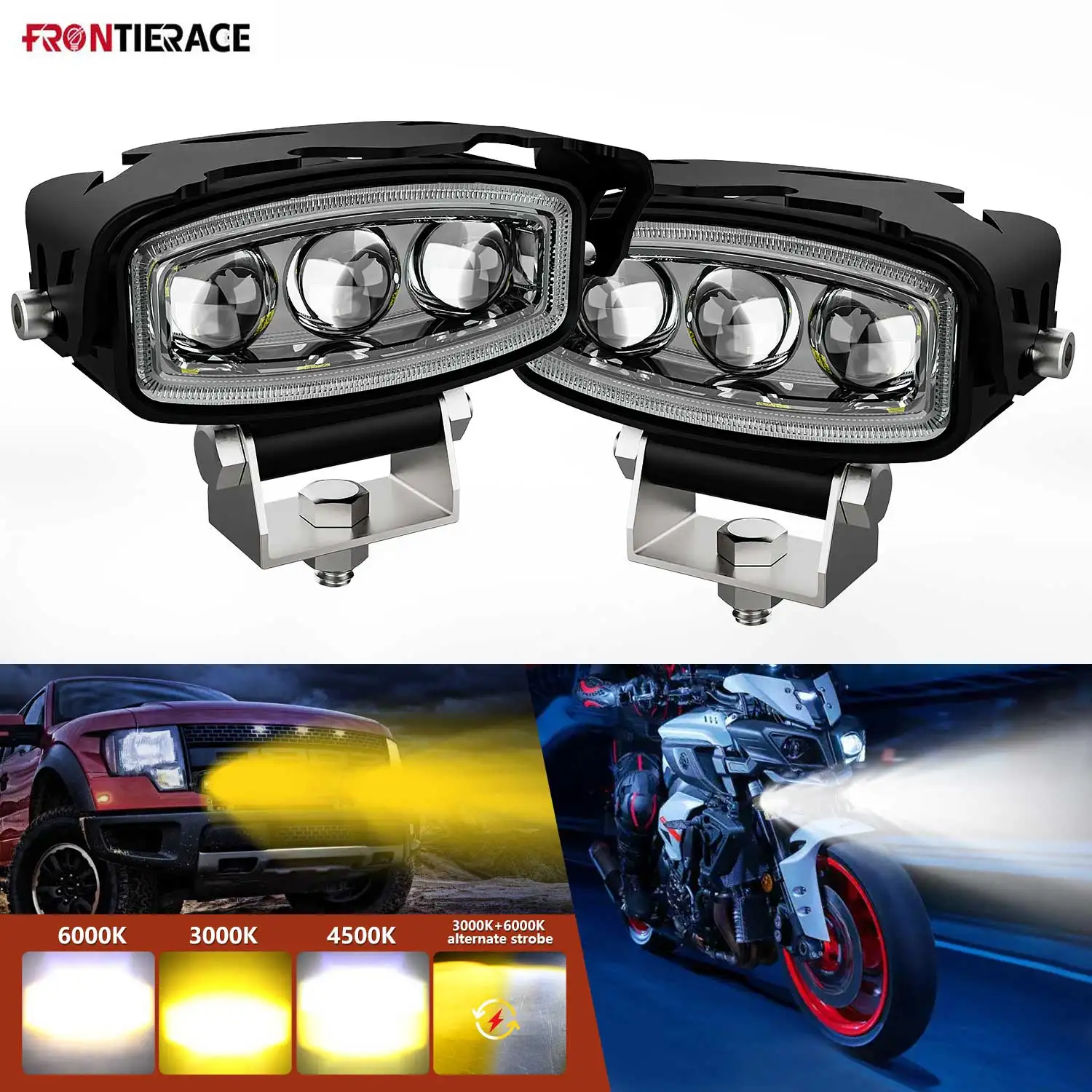 

Auxiliary Motorcycle Headlights Fog Lamps Len Projector Lighthouse Super Brighter 300w For Fara 12V 24V Off-road 4X4 ATV SUV UTV