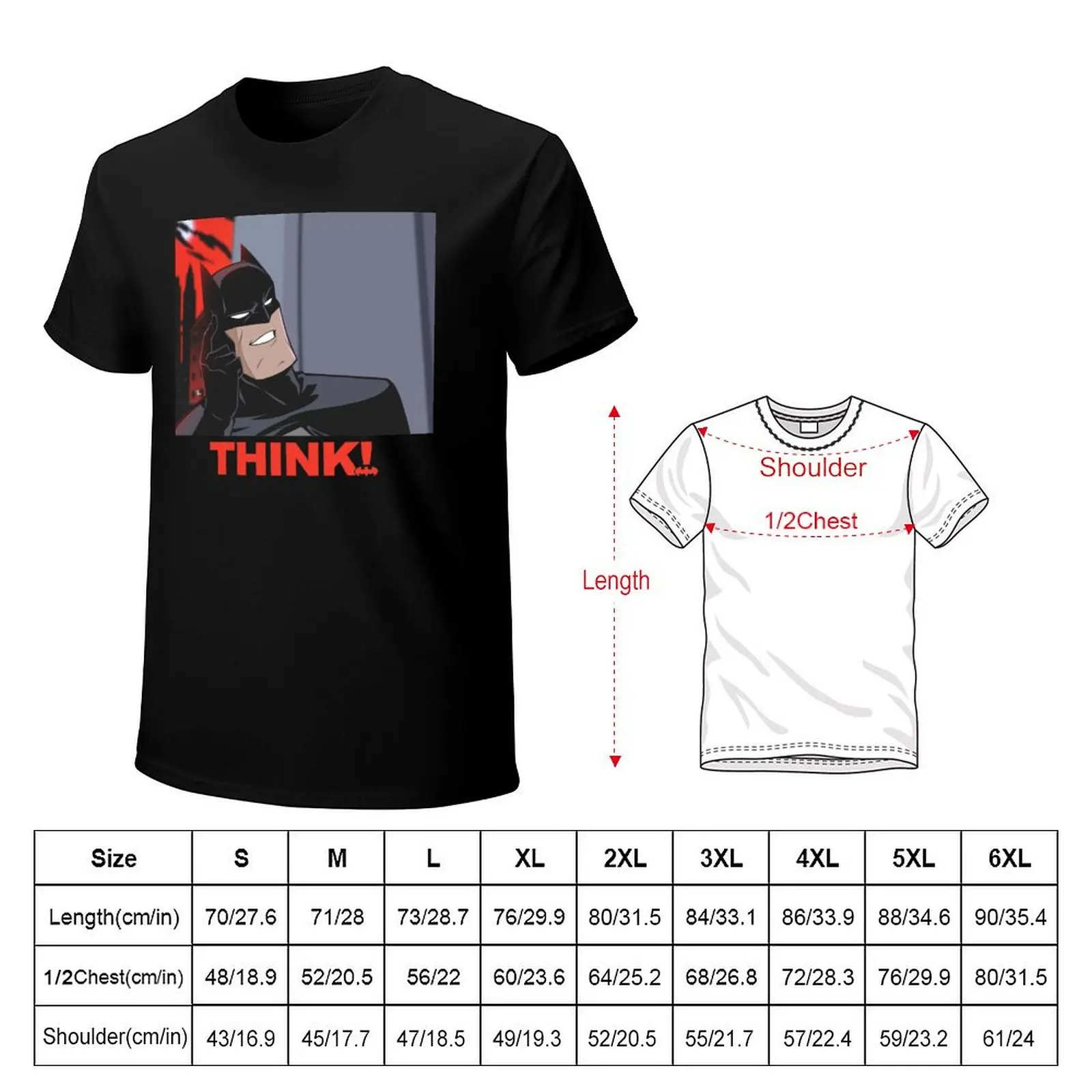 Think! T-Shirt Casual All Match Short Sleeve T-Shirt
