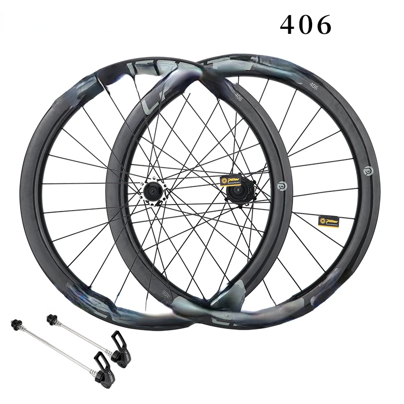 Carbon fiber high frame wheel set 406/451 small wheeled vehicle disc brake hub SP8/FGD2018 modification