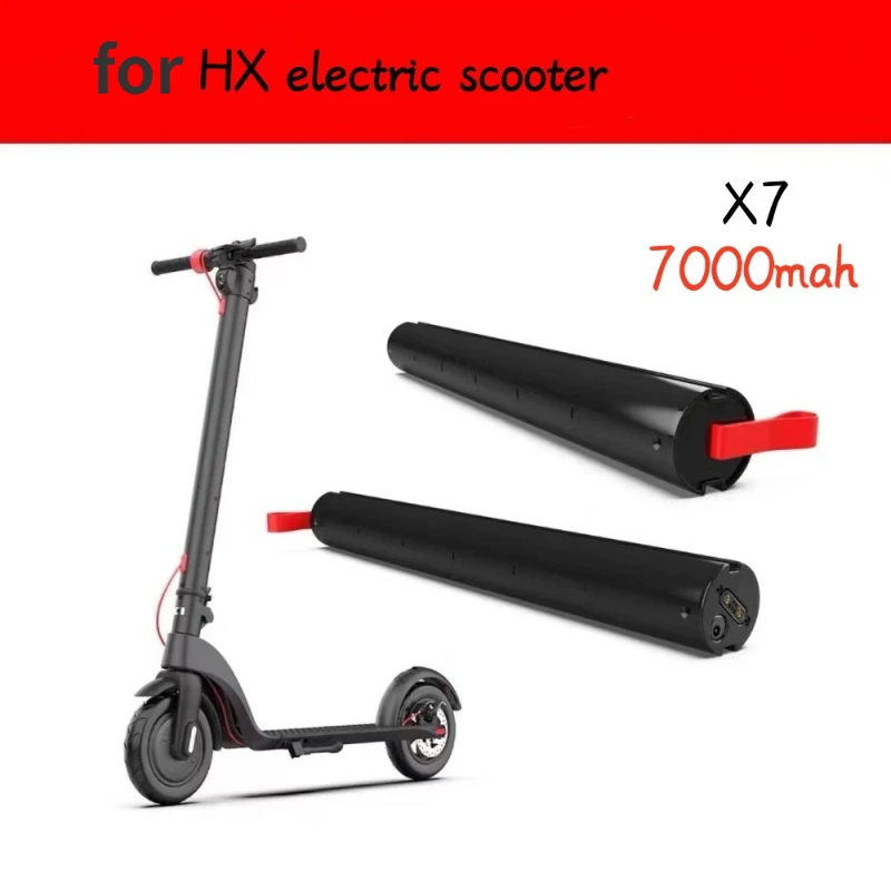 Imagem -02 - Upgrade 7000mah36v para Scooter Elétrico Hx-x7 Bateria Dedicada Grande Capacidade e Bateria de Longa Duração 2023