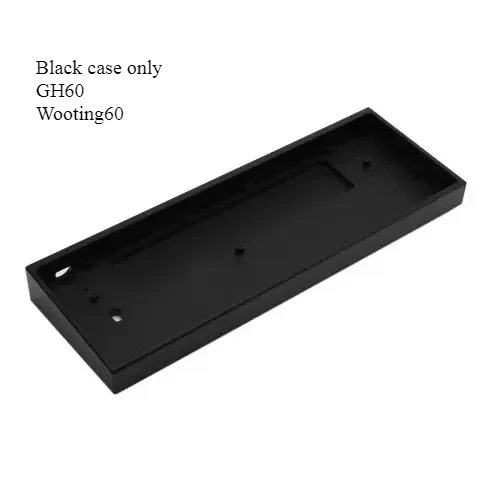 CNC Aluminum Metal Keyboard Case for GH60 Layout Wooting 60HE keyboard mod Custom solid tray mount structure