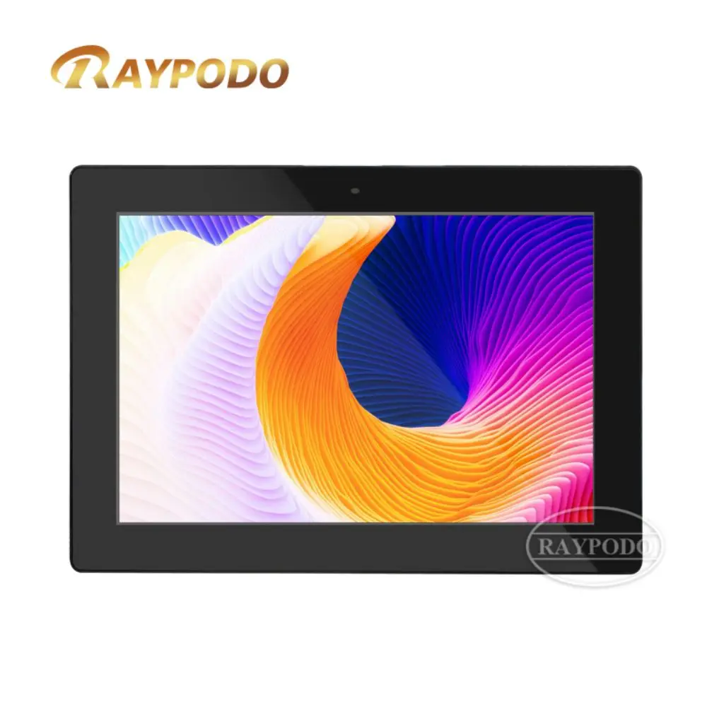 

RAYPODO 10" Meeting Room Scheduler with Touchscreen Display, LED Status Indicator, PoE Support, and No Subscription Fees