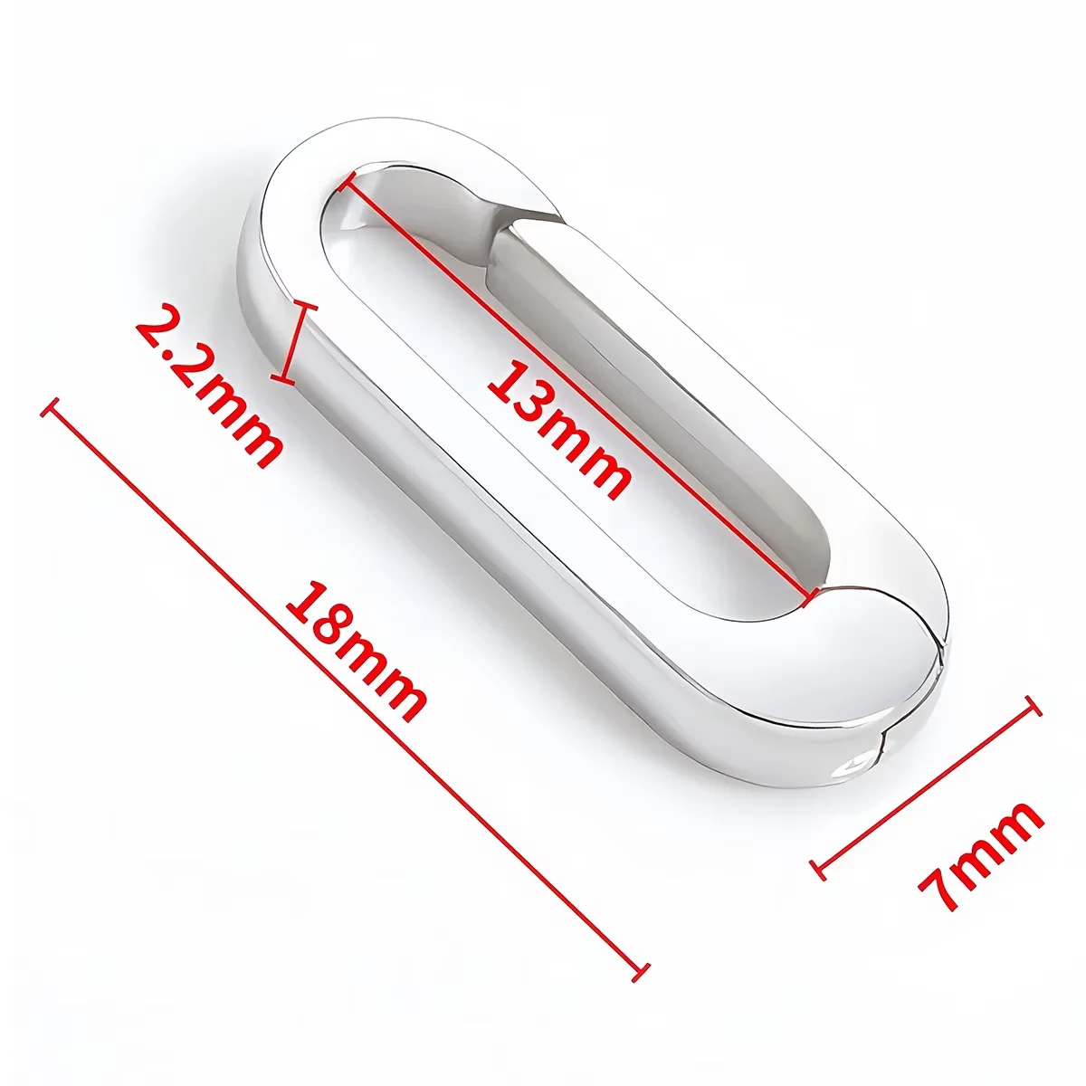 5Pcs 316L Stainless Steel Opened Clasp Carabiner Lobster Clasp Spring Buckle Connector For DIY Necklace Jewelry Making Finding