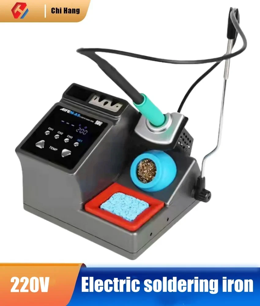 

Soldering Station Quick Heat Intelligent Dormant Soldering Iron Set Constant Temperature Welding Station with LED Display Screen