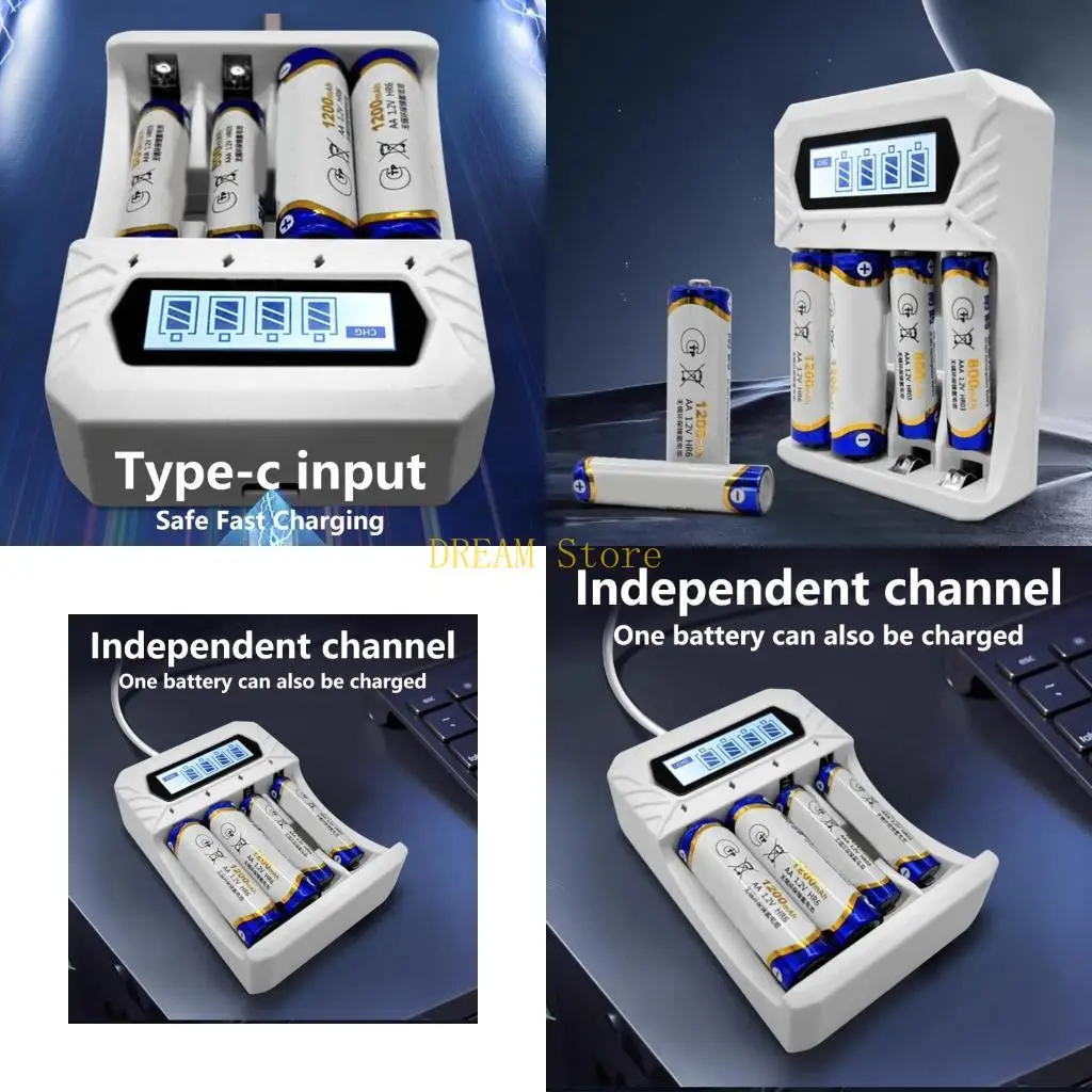 Type C AA and 3A Rechargeable Batteries Independent 800mA High Capacity for Consistent with Low Selfs Discharge best sale
