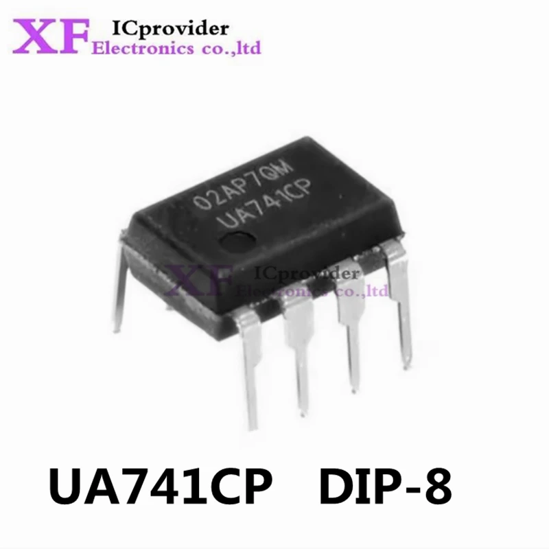 10-100Pcs New UA741CP UA741 DIP-8 Compensated Universal Operational Amplifier