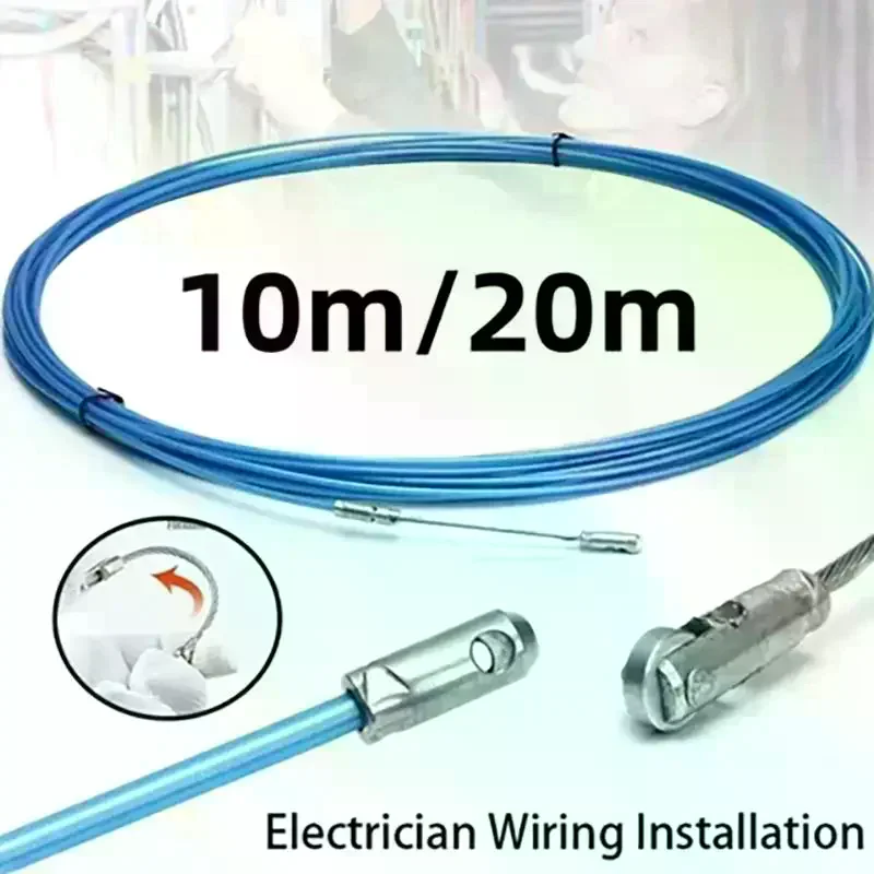 /&/10M/20M Electrical Wire Threader Cable Wire Puller Through Wall Wire Guide For Wiring Installation