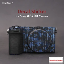 A6700 Camera Sticker Premium Decal Skin for Sony Alpha 6700 Camera Skin Decal Protector Anti-scratch Cover Film Sticker