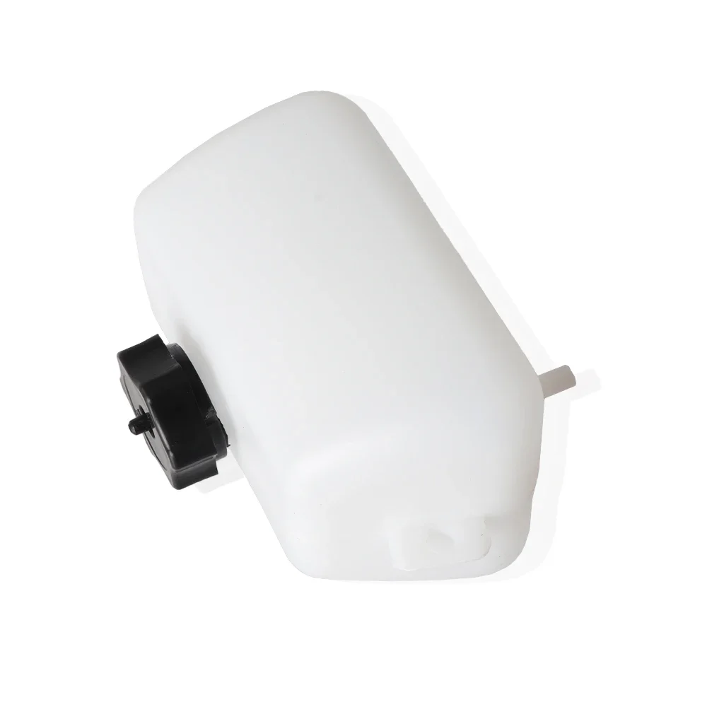 Tanque de combustível de gasolina para motocicleta, 1l, plástico branco, para 2 tempos, 47cc, 49cc, mini motor, dirt bike, dirtbike, acessórios de moto