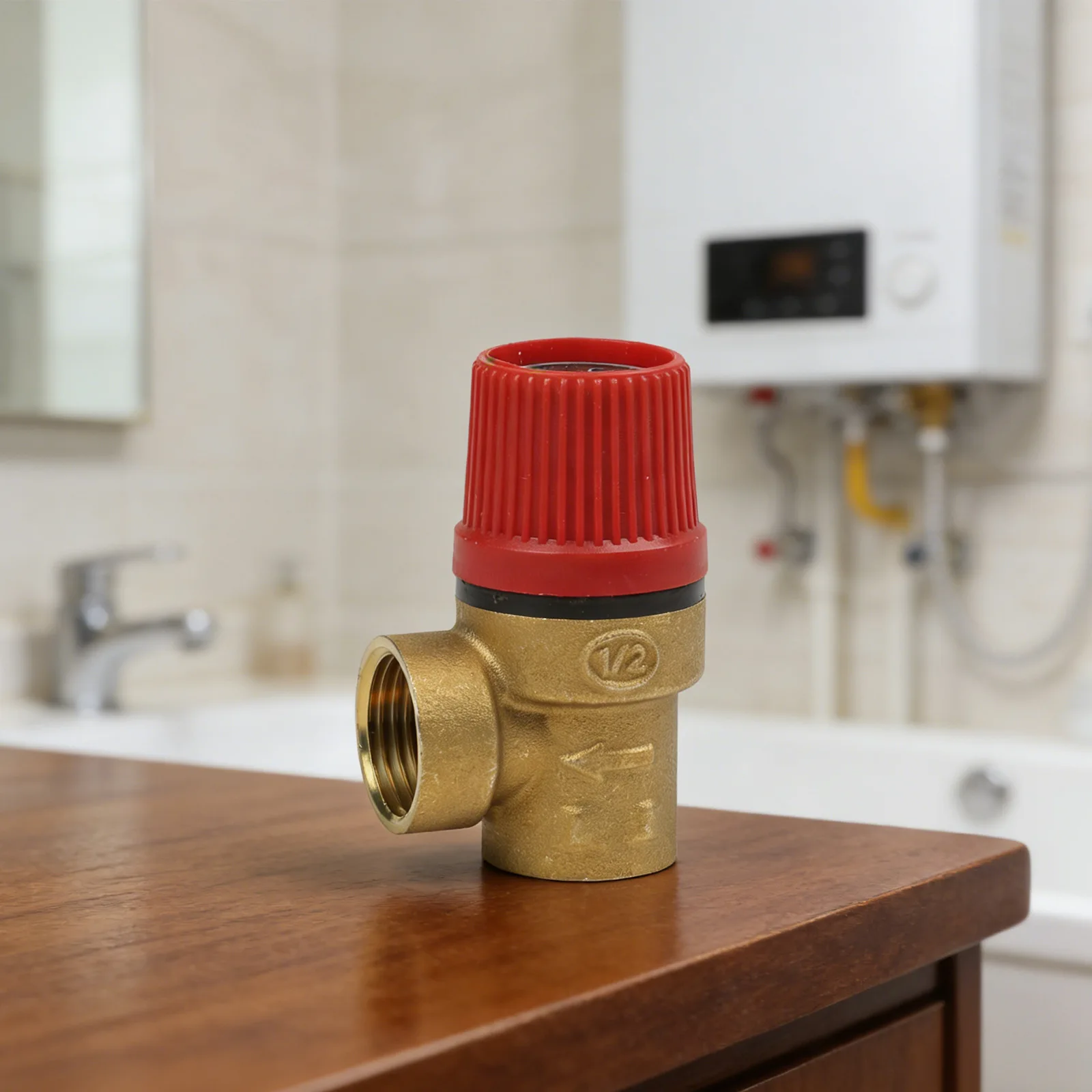 1pcs Brass Safety Valve Drain Relief Switch 1/2Inch Pressure Level 3Bar 5Bar 6Bar Drain Valve Diaphragm Safety Valve