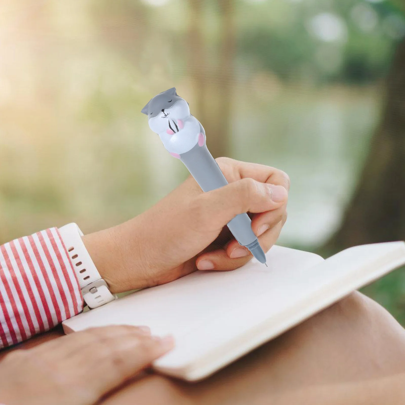 

Cartoon Cute Sponge Gel Pen Lovely Animal Design Writing Doodle Assignments Fun Engaging Comfortable Grip Compact Easy Carry