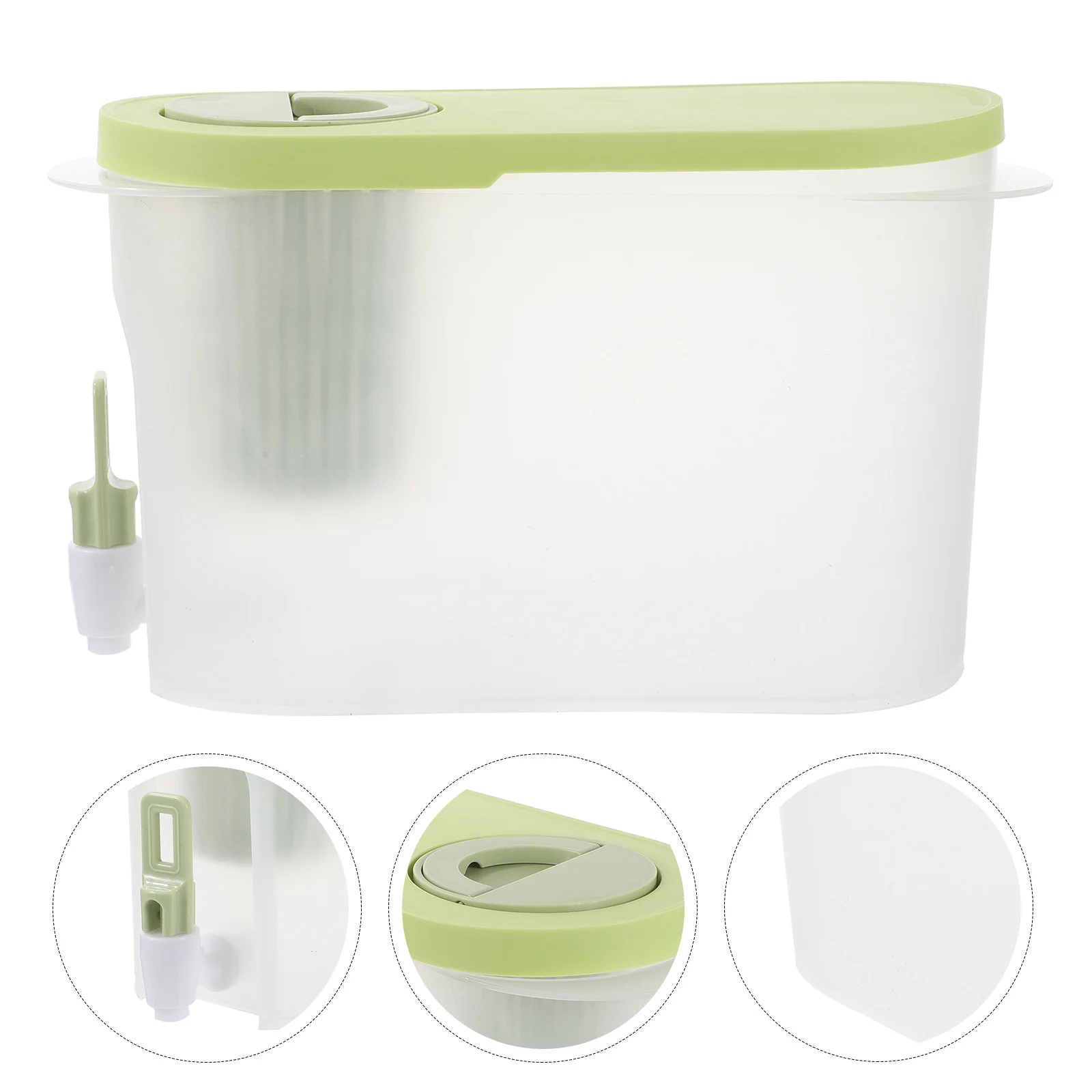 

1Pcs Plastic Cold Water Kettle Heat Resistant Large Capacity Beverage Jug Refrigerator Water Container Refrigerator Kettle