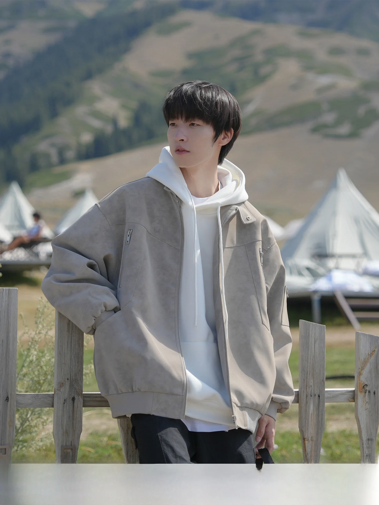 

Мужское кожаное джето GOOZI MADE, осенне-зимнее хлопковое пальто, байкерское пальто для мальчиков, повседневное свободное пальто на молнии...