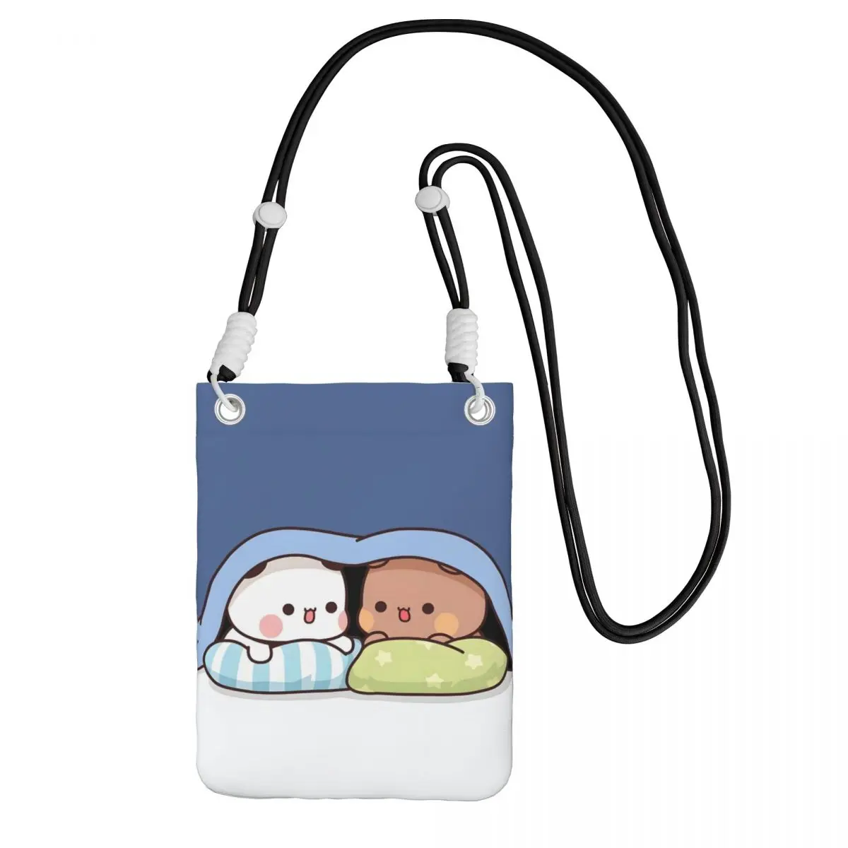 

Custom Cool Bubu Dudu Mobile Phone Bag for Travel Hiking Women Men Lovely Small Crossbody Purse Smart Phone Wallet With Strap