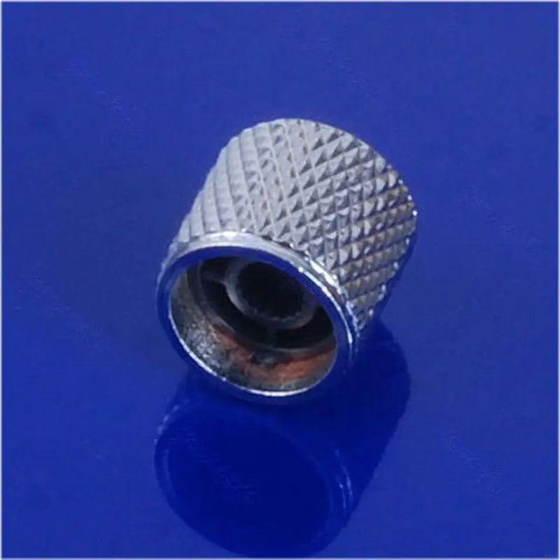J2He Knob Tone Volume Volume Metal Dome Knob para Bass guitarra eléctrica FD Plata