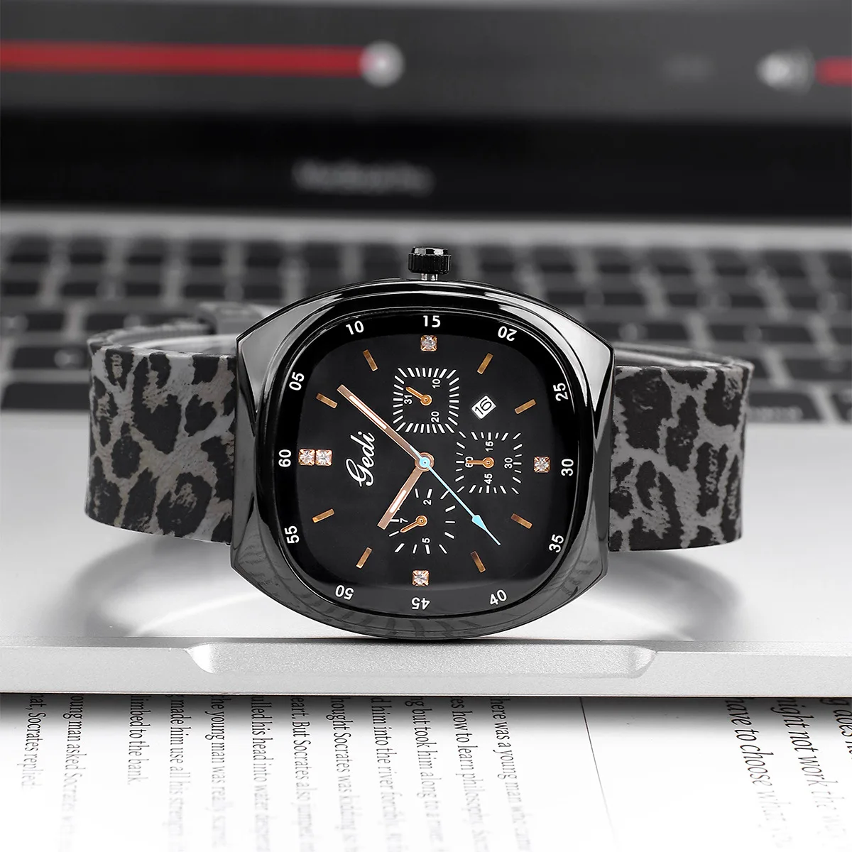 Women Watch Light Luxury Niche Large Dial Calendar Waterproof Student  High Beauty Silicone Watch Female Fashion Quartz Watches