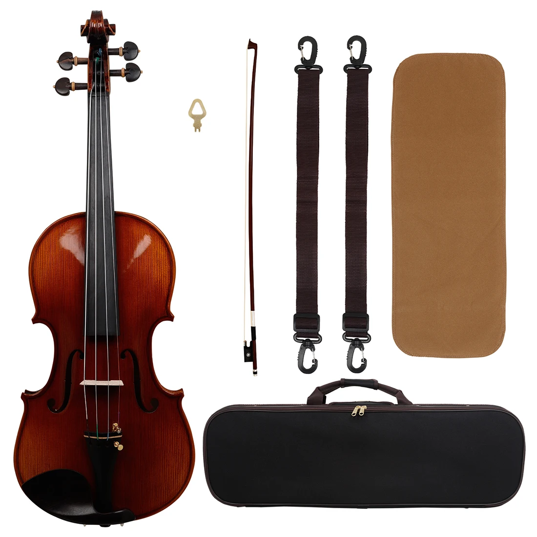 

AV-901 Premium 4/4 Tiger Maple Violin Full Handmade Spruce Panel Ebony Accessories Boutique Professional Violin