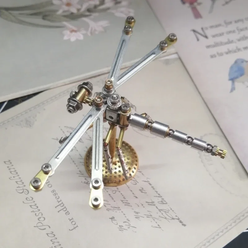 Insetos mecânicos diy pequena libélula kits de construção de modelo de metal para adultos steampunk montagem 3d quebra-cabeça crianças brinquedos artesanato