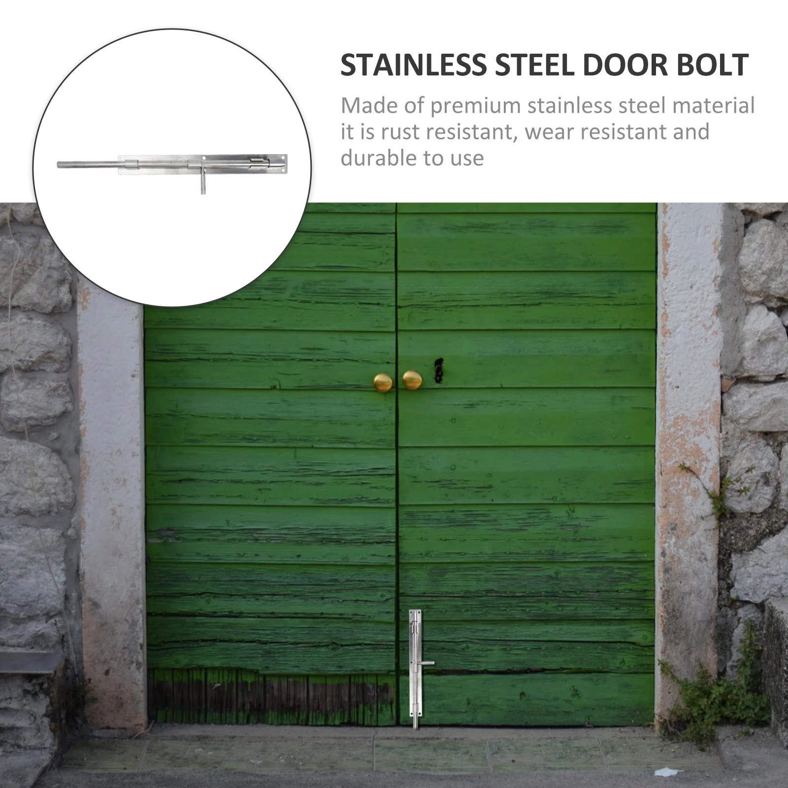 

Premium Stainless Steel Latch Sliding Window Bolt Silver Rustproof Wear Resistant Durable For Home Hotel Easy
