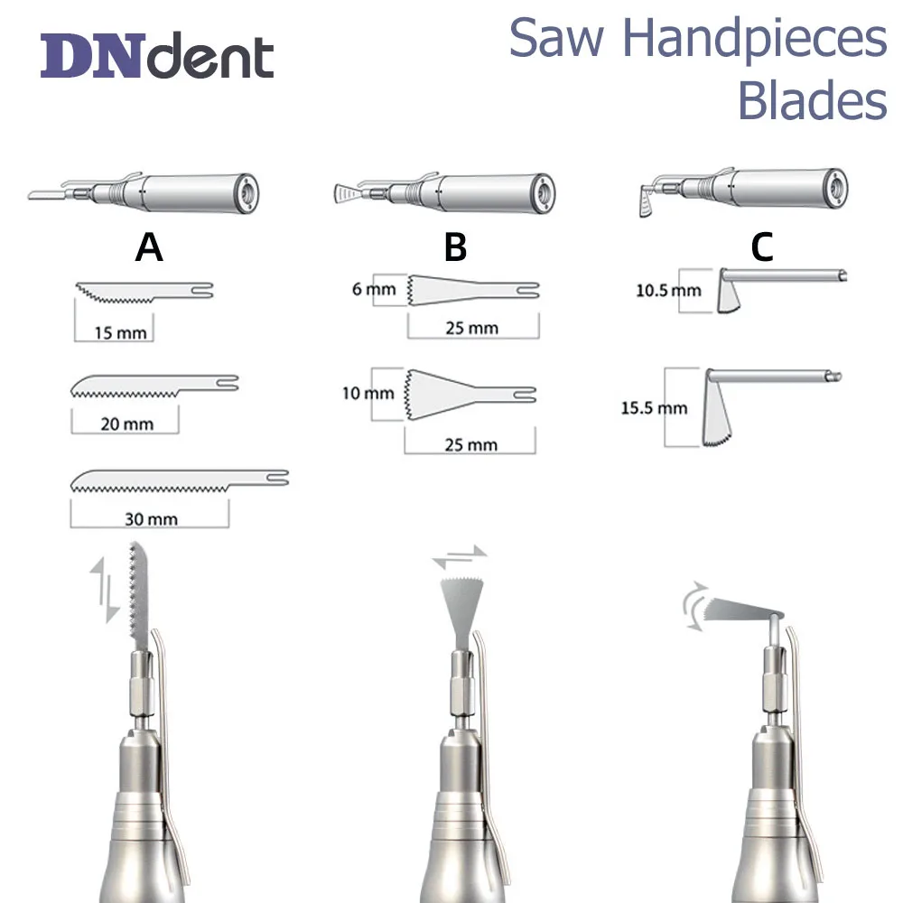Dental Oral Surgery Saw Handpiece for Implantology Dental Reciprocating Saw Blade Bone reduction Handpiece Dentistry Accessories