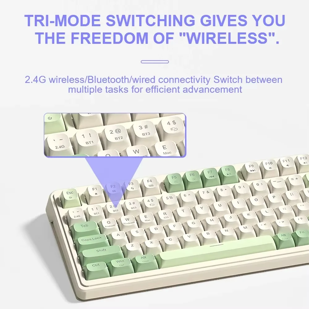 AULA S99 Tri-Mode Wireless Blu - đánh giá và giá Gaming Keyboard That Is Quiet