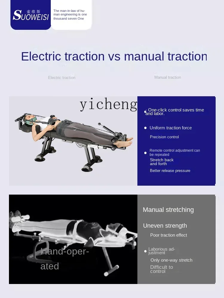 Medical Home Spine Cervical Traction Inversion ZC Electric Lumbar Spine Tensioner Leg