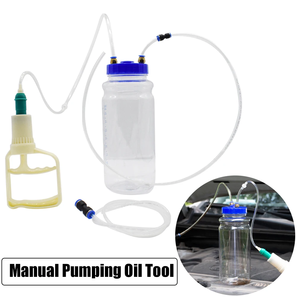 Universal Oil Change Artifact Manual Hand Pump Engine Suction Vacuum Car Truck Van Moto Maintenance Tool 2L Bottle Storage Hose