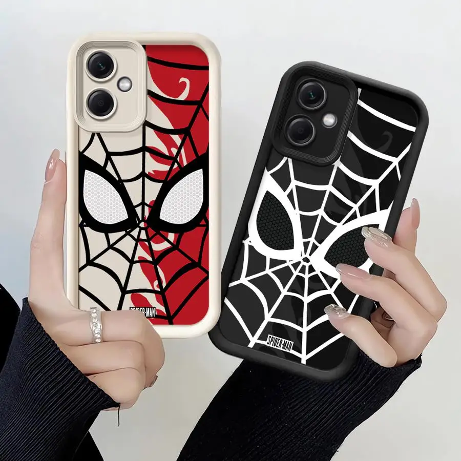 Marvel Spider Man Spider Net Phone Case for Redmi 12 4G 12C 13C 4G 5G Poco X3 NFC X3 Pro C50 C51 C61 A1 A2  Plus A3 A3x Matte