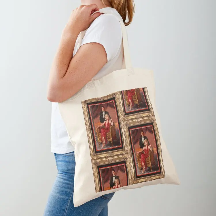 Scarface - Canvas Portrait of Tony & Elvira Tote Bag shopper bags for women canvas bags Eco bag